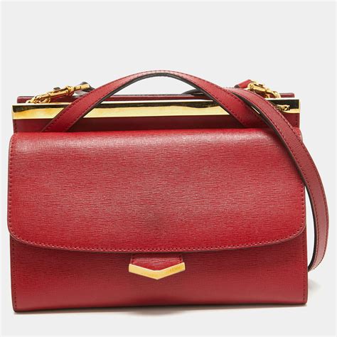 fendi red 40mm|fendi red leather mini bag.